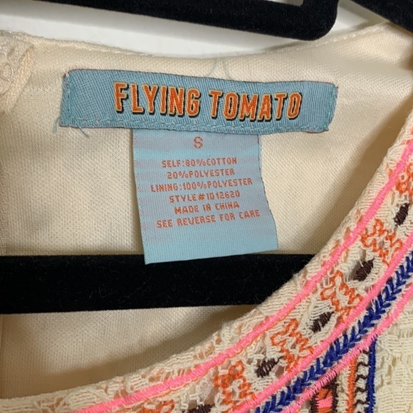 T20 Flying Tomato Lace Midi dress with tribal aztec southwest print front size m - Picture 4 of 12